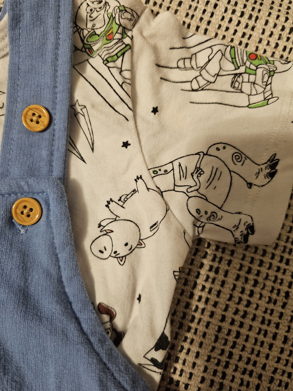 Disney Toy Story Blue and White Kids Matching Set - Picture 4 of 5